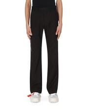 Nuevos pantalones de lana de pierna ancha con estampado integral BLANCO ROTO talla 46 $1330