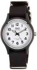 Reloj Solar Citizen Q&Q, Resistente al Agua 10 ATM, Correa de Nylon, E05A-002VK, Para Hombre,