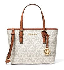 Bolso bandolera mujer Michael Kors Jet Set Travel XS Tote Vanilla