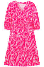 Vestido para mujer - Vestido estampado - XL - Rosa brillante