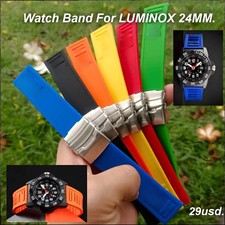 Correa de reloj de silicona de 24 mm compatible con Luminox Pacific Diver Series
