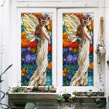 Decoración del hogar Oficina Decoración Ventana Calcomanía estática Aplicación sin pegamento