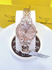 Reloj para mujer Invicta Wildflower - 30 mm 69108 oro rosa con esfera oro rosa ¡Nuevo!!