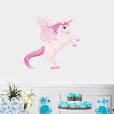 Calcomanías de pared de dibujos animados pegatina collage gratis hágalo usted mismo decoración del hogar unicornios vola