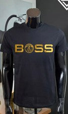 Moda Hombre Camiseta 100% Algodón Puro Estampado Informal Milán Italiano En Oro Logo