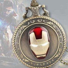 Ironman NUEVO Reloj Bolsillo Iron Man Marvel Cómic Fan Regalo Industrias Stark
