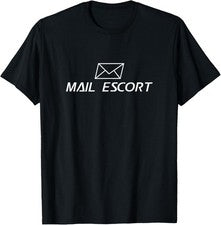 Mail Escort - Camiseta de regalo de cartero cartero trabajador postal