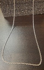Collar de plata de ley delicada cadena delgada de 19" - Perfecto para hacer joyas