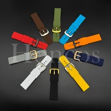 Correa de reloj de goma colorida de repuesto 18 19 20 21 22 24 mm liberación rápida