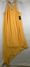Nuevo con etiquetas Vestido Thalia Sodi Sun Dorado Para Mujer Amarillo Sin Mangas Sevilla, Talla M