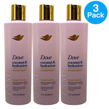 Acondicionador de coco e hidratación Dove terapia de daños cuidado de proteínas biológicas 12 fl oz 3 P