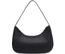 Moda Bolso de Hombro para Mujer Lindo Hobo Bolso de Mano Mini Bolso sin asas Negro