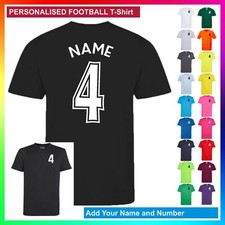 Camiseta Estampada Personalizada PARA HOMBRES Estilo Fútbol Poliéster - Añade Nombre y Número