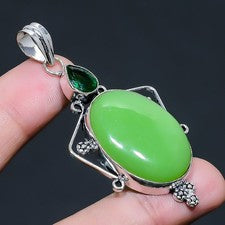 Colgante de joyería de plata esterlina 925 con piedras preciosas de...
