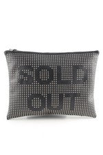 Bolso Clutch Mujer Zara Negro Plata Cremallera 24 cm Talla Única