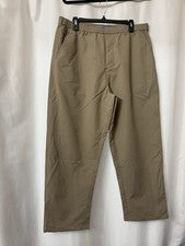 Piombo Nuevo con Etiquetas Para Hombre XL Pantalones Marrón Algodón Informal Relajado Ligero H50