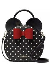 Bandolera de cuero a lunares Disney X Kate Spade Minnie Mouse precio de venta sugerido por el fabricante $348