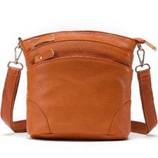 Bolso bandolera pequeño de cuero de vaca para mujer con hombro/mensajero de diseñador