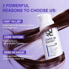 Crema capilar sin enjuague con tratamiento capilar queratina alisado reparación frizz dañado