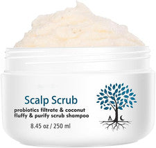 Exfoliante para cuero cabelludo y cuero cabelludo para cuero cabelludo seco o propenso a la caspa | Exfoliante para el c