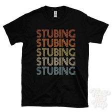 CAMISETA ESTILO RETRO REPETIDA STUBING para hombre y mujer novedad genial nombre regalo