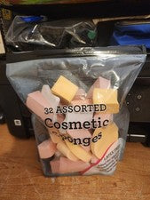 Swissco Esponjas de Maquillaje Multicolor Sintético Reutilizable Surtido Cosmético Paquete Abierto