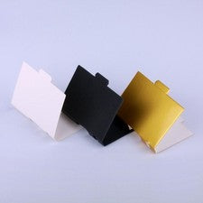 10 Pcs Gold-White-Black Simple Paper Card Packaging For Perfume Bottles