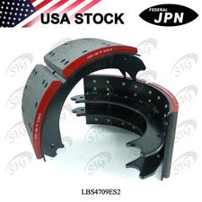 New Lined Brake Shoes w/ 23K FF Eaton ES2 Brake Size 16.5" x 7" Ref# 4709ES2 2PC