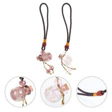 2 Piezas Collares Botella Perfume Moda Collar Colgantes Creativo Cuello Accesorio