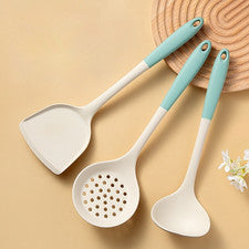 Juego de cuchara de silicona antiadherente 32 cm resistente al calor cocinas