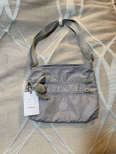 Bolso Bandolera Kipling HB6143 GRY Alvar Para Mujer, Mediano EE. UU.