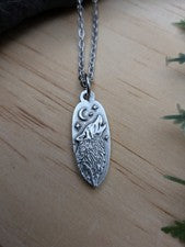 Collar Colgante Lobo, Joyería Naturaleza, Luna