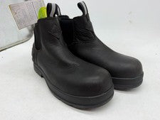 Bota Chelsea Muck Boot Company Chore Farm de cuero para hombre negra sin cordones - 7,5 AMPLIA
