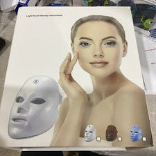 Instrumento de belleza facial con luz LED para el cuidado de la piel máscara facial dispositivo de terapia