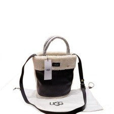 Bolso Mensajero Retro de Lana de Cordero para Mujer con Cubo de Felpa Moda Bolso de Mano Colgado
