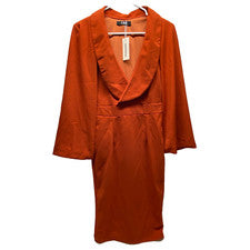 Vestido pequeño para mujer CBR sin mangas otoño óxido chal incorporado nuevo con etiquetas