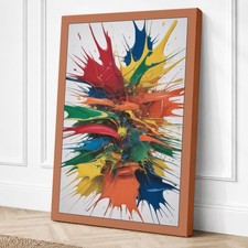 Impresión en lienzo abstracto de energía radiante arte de pared decoración del hogar listo para colgar