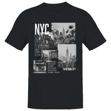 Camiseta para hombre NYC Boroughs Collage