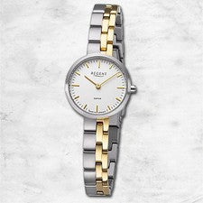 Regent correa de titanio reloj para mujeres GM-2124 reloj de pulsera cuarzo bicolor relojes de titanio URGM2124