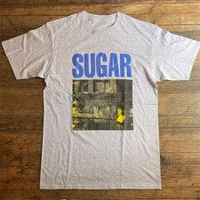 Camiseta SUGAR Band AZUL COBRE Estilo Retro Deportivo Gris S a 5XL NZ1008