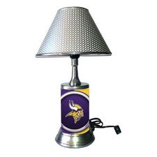 Lámpara de mesa Minnesota Vikings NFL con pantalla luz de escritorio decoración de habitación