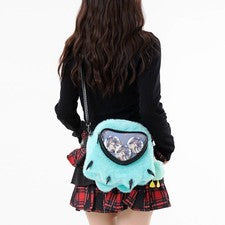 Bolso de hombro Ita-Bag de felpa para mujer, bolso bandolera de anime para exposición de disfraces