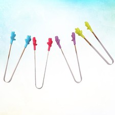 Juego de 4 piezas de utensilios de cocina de silicona clips para alimentos alicates antiescaldaduras