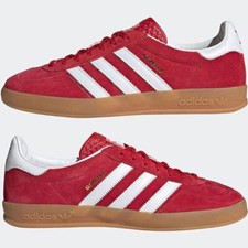 Adidas Originals Gazelle Indoor H06261 Escarlata/Calzado Blanco Zapatos Tenis