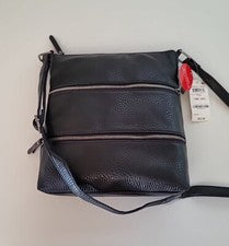 Bandolera de cuero negra Style & Co VYNIISHA