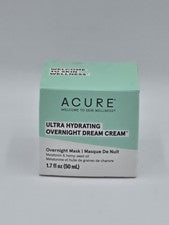 Crema Ultra Hidratante Overnight Dream de Acure | 1.7 fl oz | Envío Gratuito