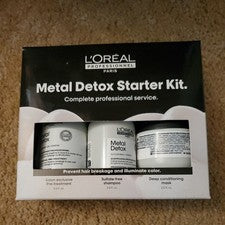 L'Oreal Professional Paris Metal Detox 3 Piezas Kit de Inicio Servicio Completo