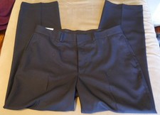 Vestido Geoffrey Beene Pantalones Componentes Negro Para Hombre Frente Plano Talla 36x30 Nuevo Con Etiquetas