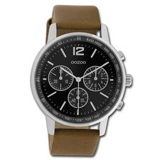 Oozoo Herren Armbanduhr braun Analog Timepieces Lederarmband UOC10812