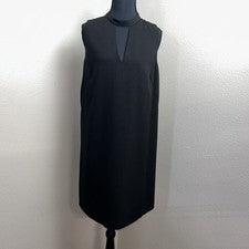 Nuevo Vestido Saks Fifth Avenue 5/48 Para Mujer Mediano Negro Cerradura Frontal Cóctel